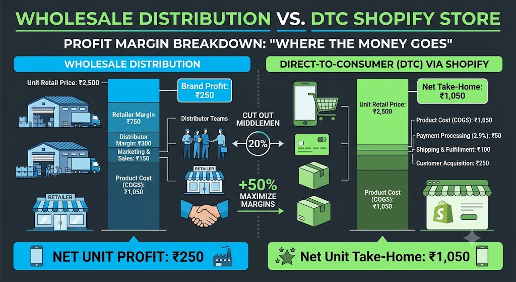  The Marketplace Trap: Why High Commissions on Meesho and Myntra Are Killing Your Profit Margins (And Why Shopify is the Fix)